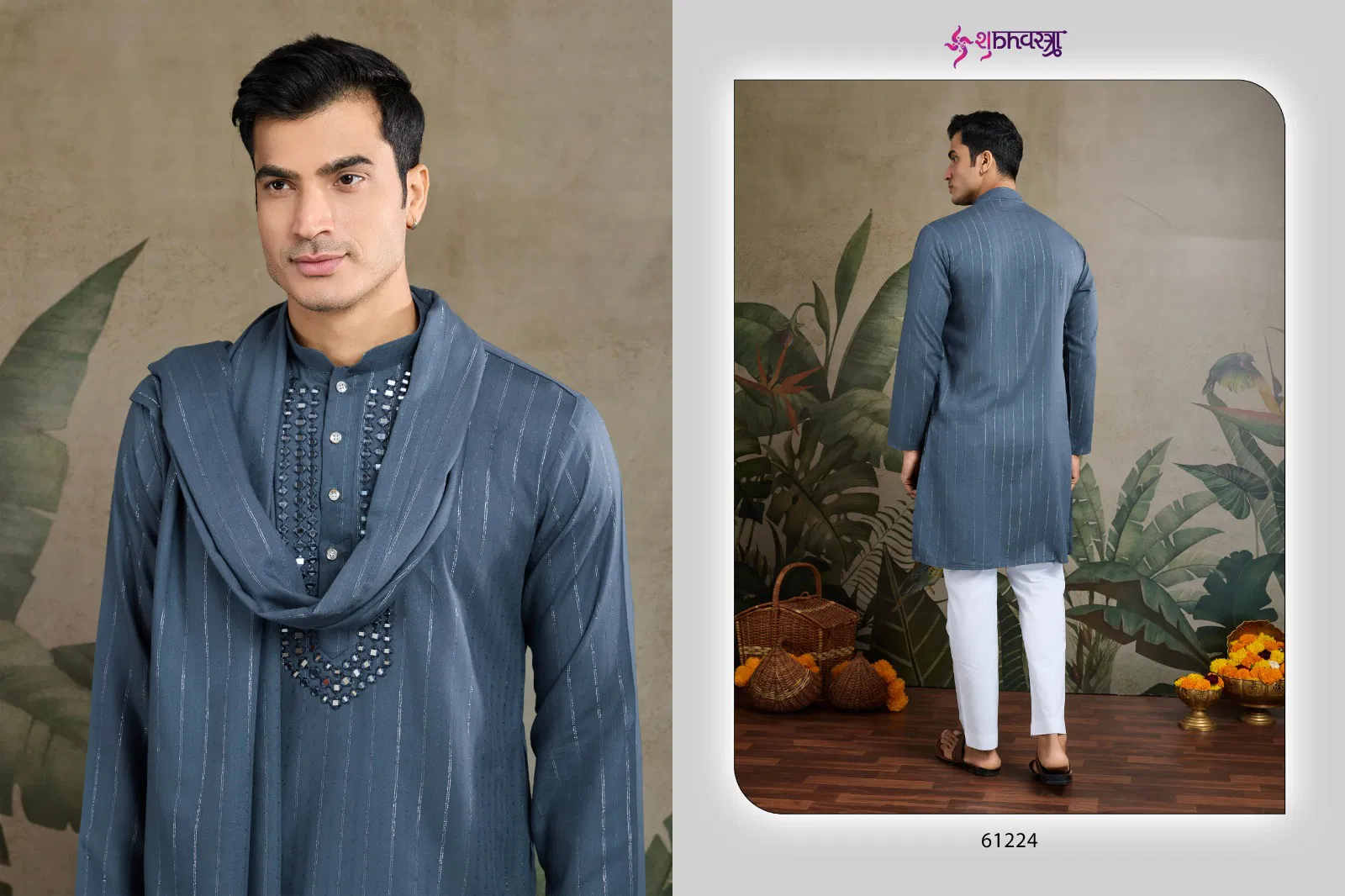 Zari & Weaves Vol 2 by Shubhvastra Mens Kurta With Dupatta Wholesale Online